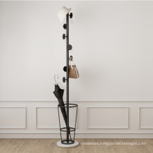 Nordic entrance hall hanger floor umbrella stand modern coat rack